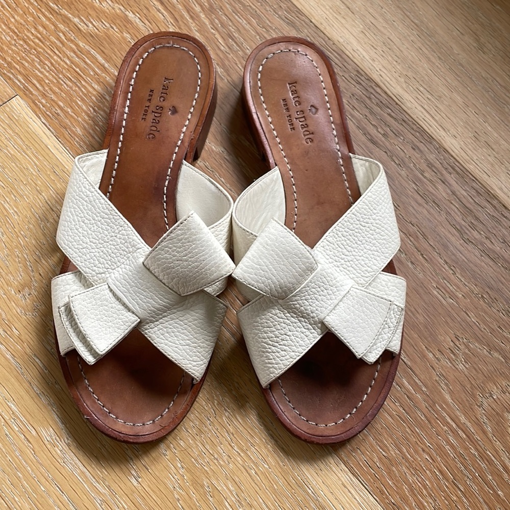 Kate spade New York Becky off white bow sandal
